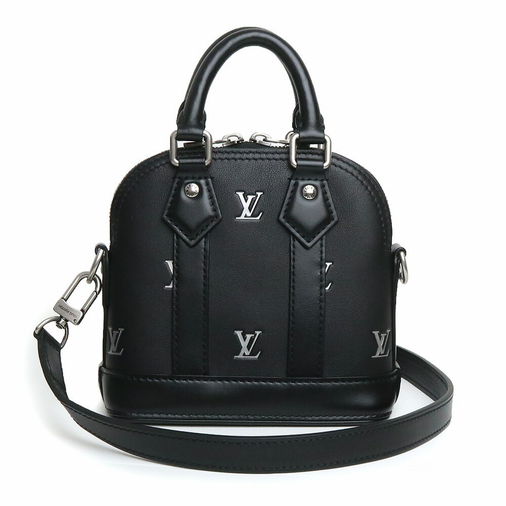 Louis Vuitton Alma Pharrell Williams Handbag Black Calfskin Leather